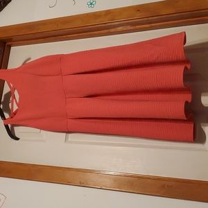 Pink orange cover up dress